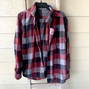 Eddie Bauer flannel long sleeve button down